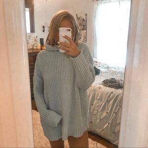 Aerie Light Blue Sweater/Dress!